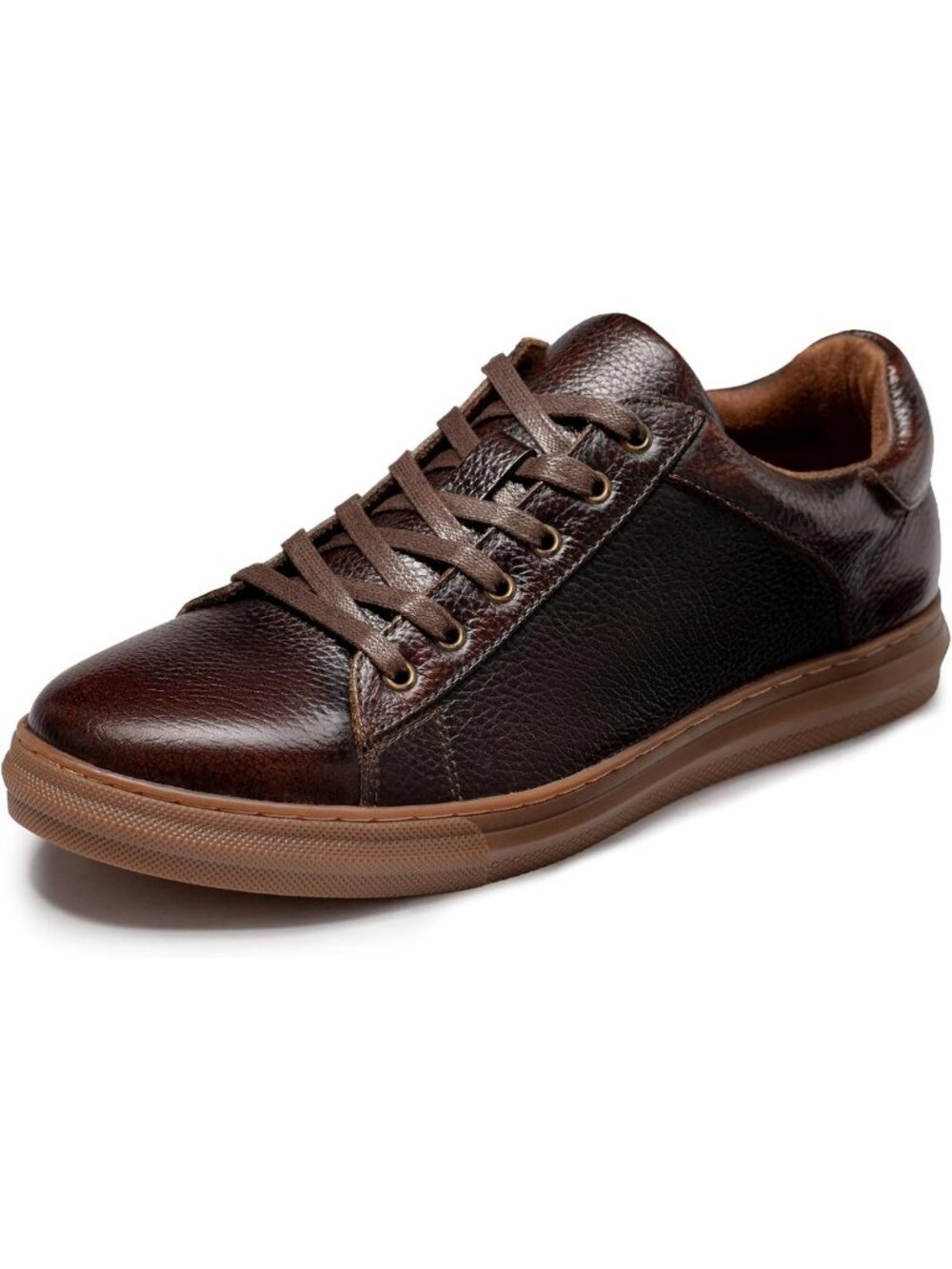 Stylish Men's Leather Casual Sneakers | Lace-Up Oxford Dress Shoes for Business